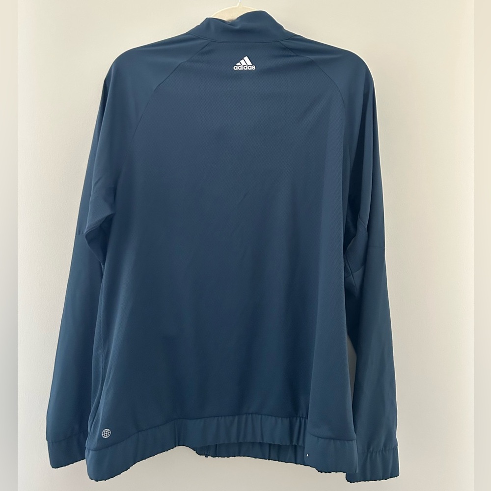 Adidas Blue Lightweight Performance Jacket - Picture 2 of 3